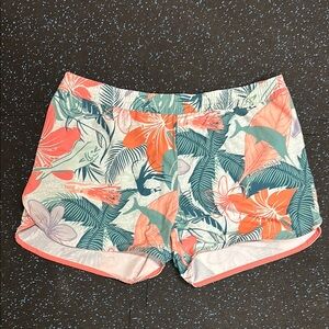 Floral Print Women's Shorts - Multicolor